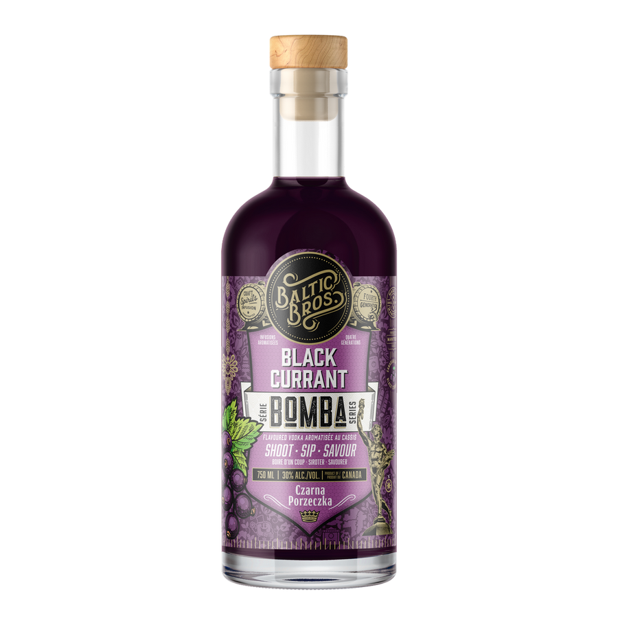 BALTIC BROS Black Currant BOMBA Vodka 750mL - Limited Release