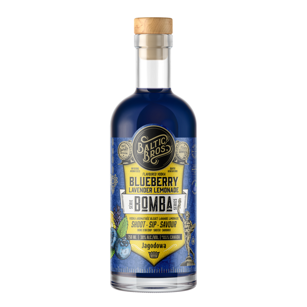 BALTIC BROS Blueberry Lavender Lemonade BOMBA Vodka 750mL