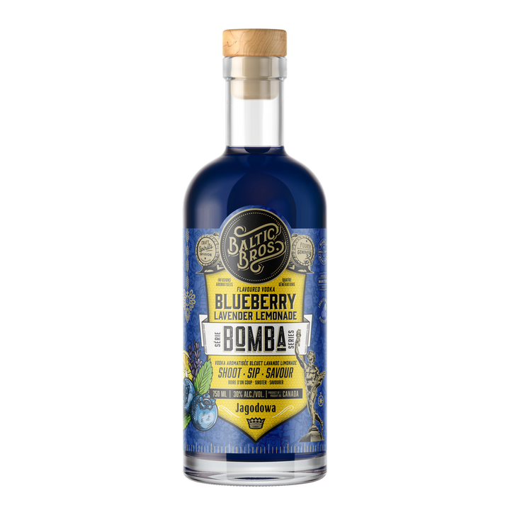 BALTIC BROS Blueberry Lavender Lemonade BOMBA Vodka 750mL