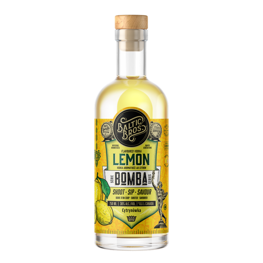 BALTIC BROS Lemon BOMBA Vodka 750mL